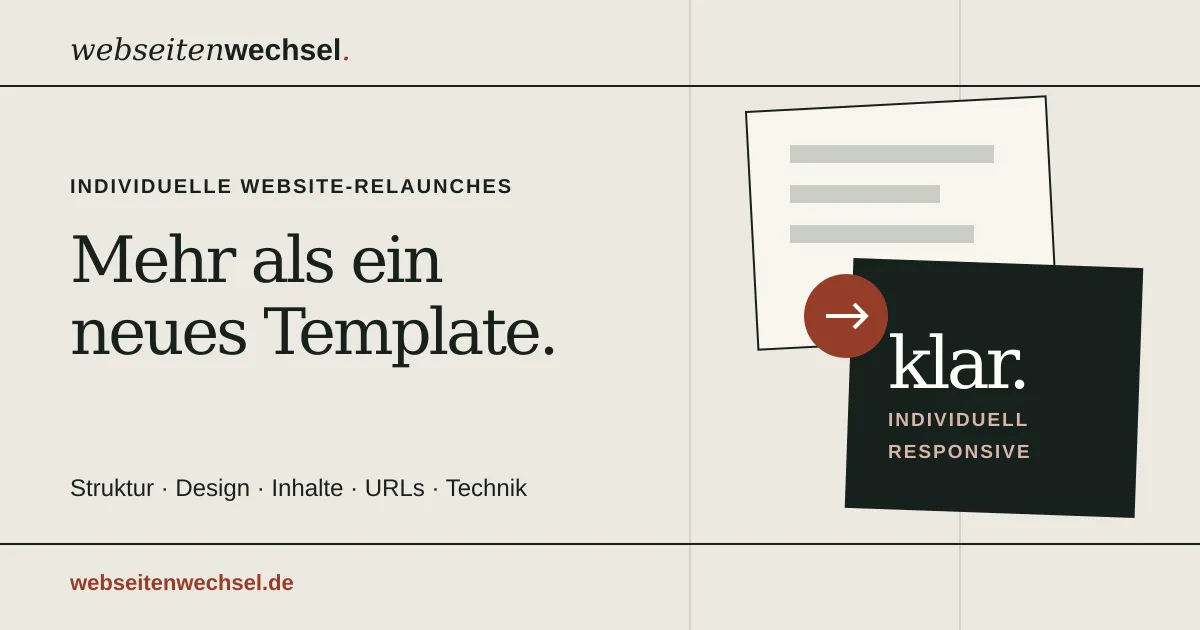 Website-Relaunch für Unternehmen | Webse