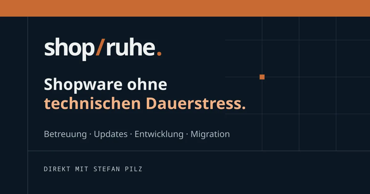 Shopruhe – Shopware-Betreuung und Entwic