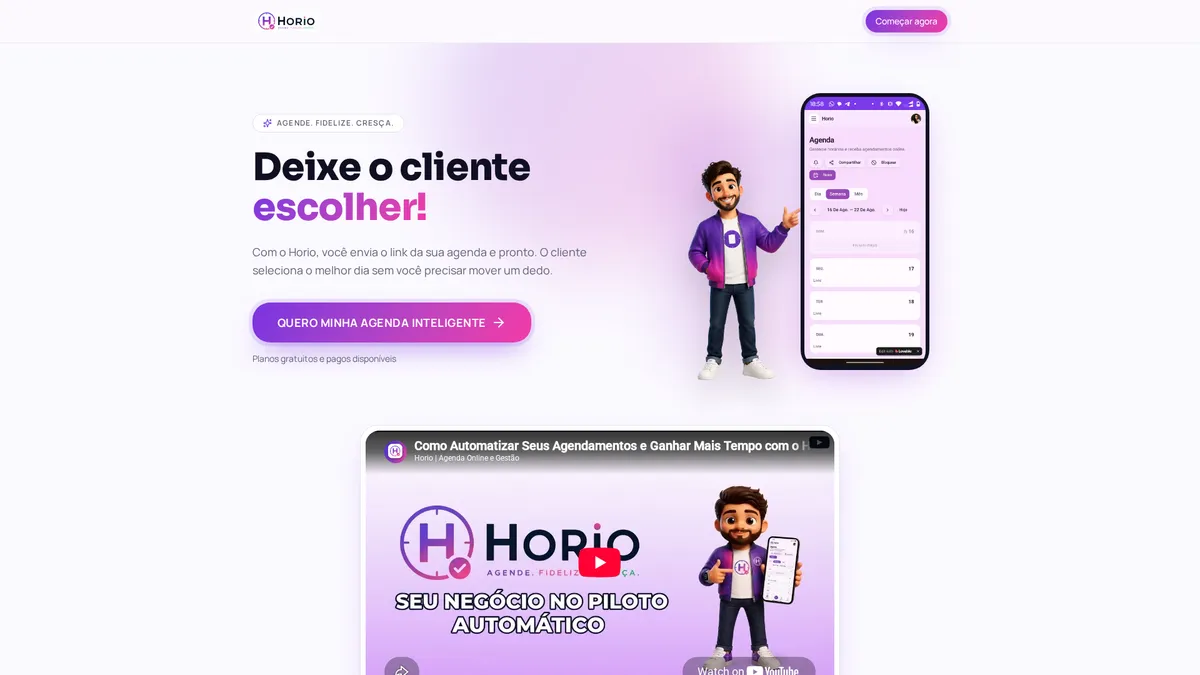 Landing page - Horio